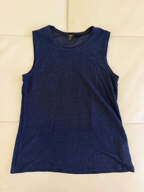 J. Crew Navy Sleeveless Knit Tank Top